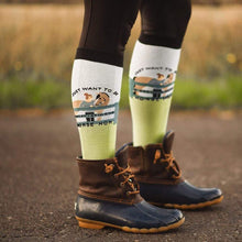 Dreamers & Schemers KNIT Boot Socks - Dapple Bay Horse Mom